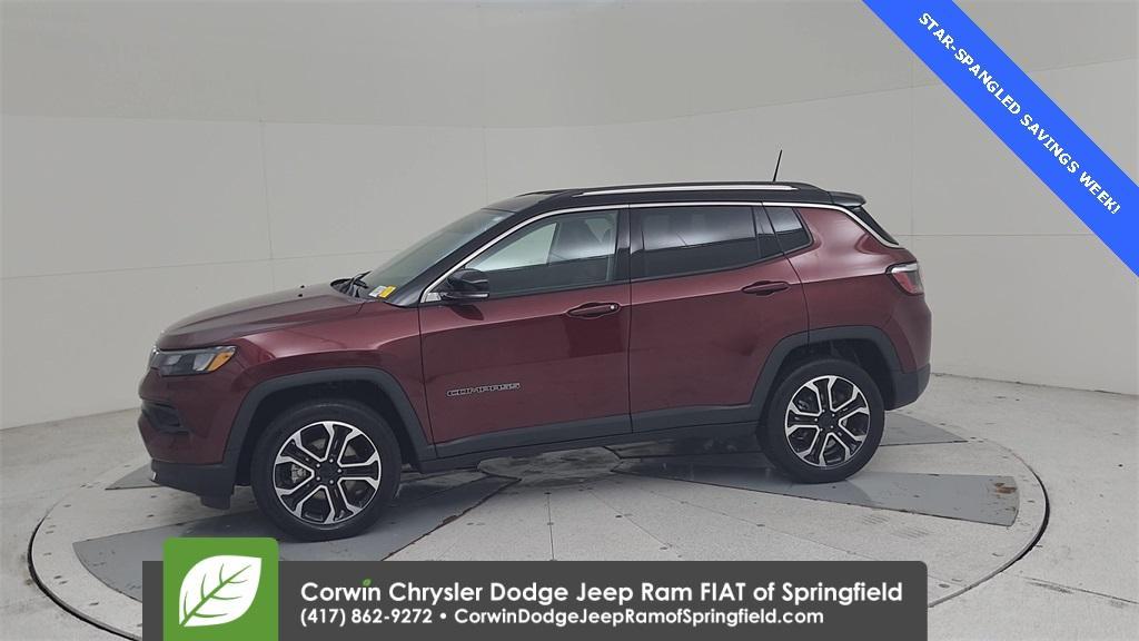used 2022 Jeep Compass car, priced at $23,893