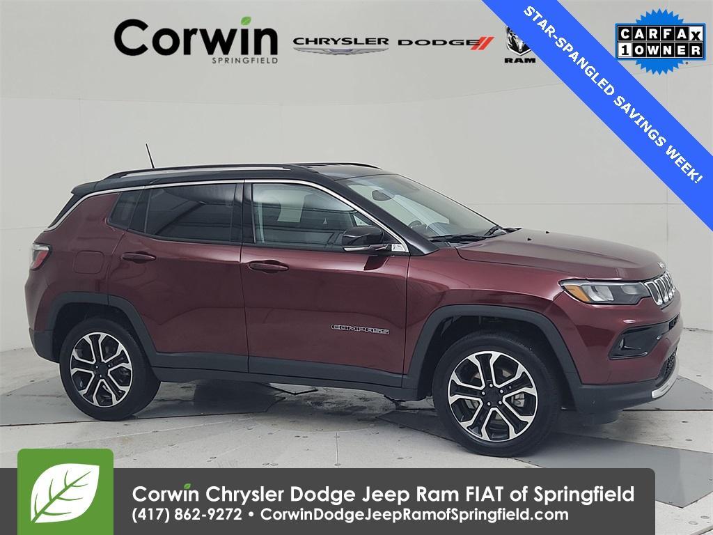 used 2022 Jeep Compass car, priced at $23,893