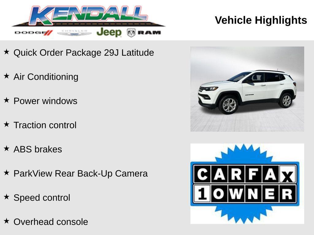 used 2024 Jeep Compass car, priced at $20,995