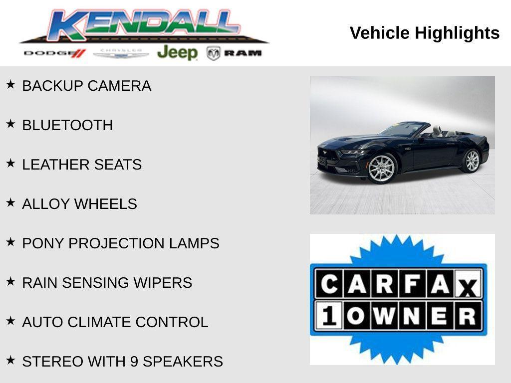 used 2024 Ford Mustang car, priced at $42,996