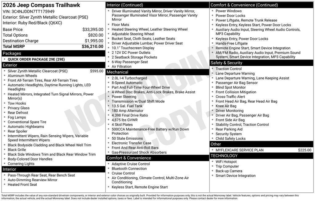 new 2026 Jeep Compass car