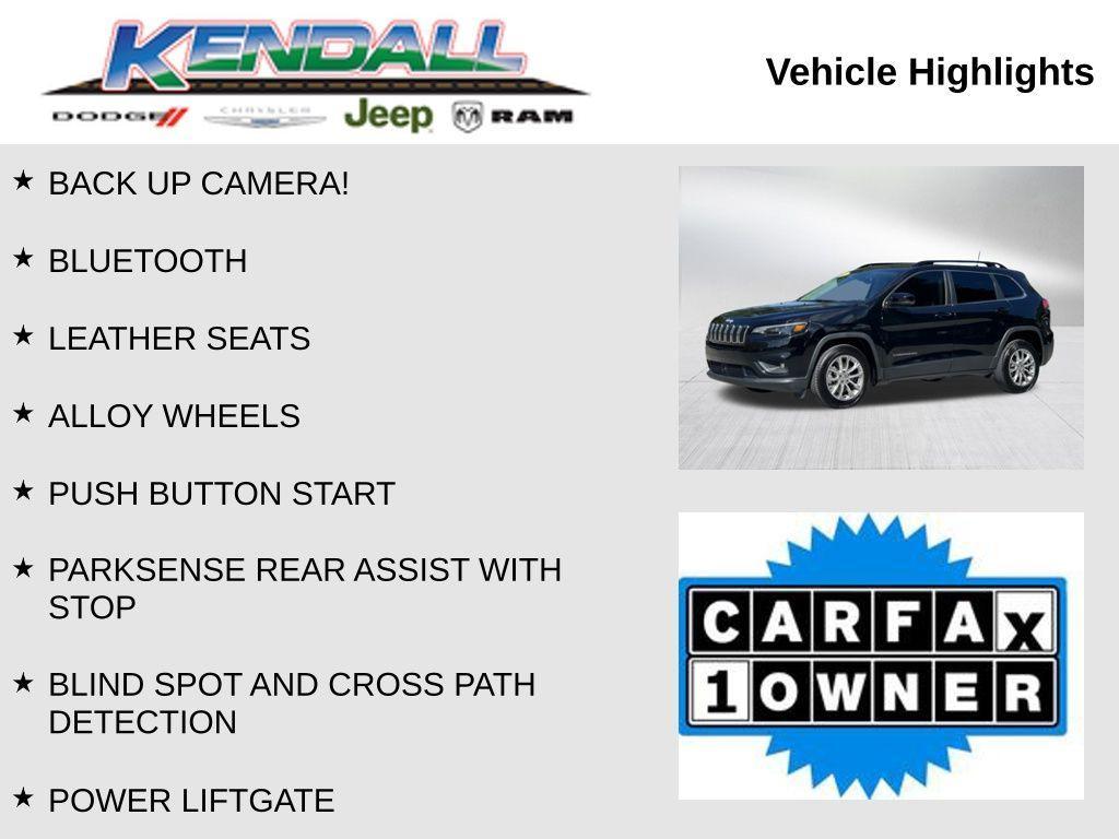 used 2022 Jeep Cherokee car, priced at $18,965