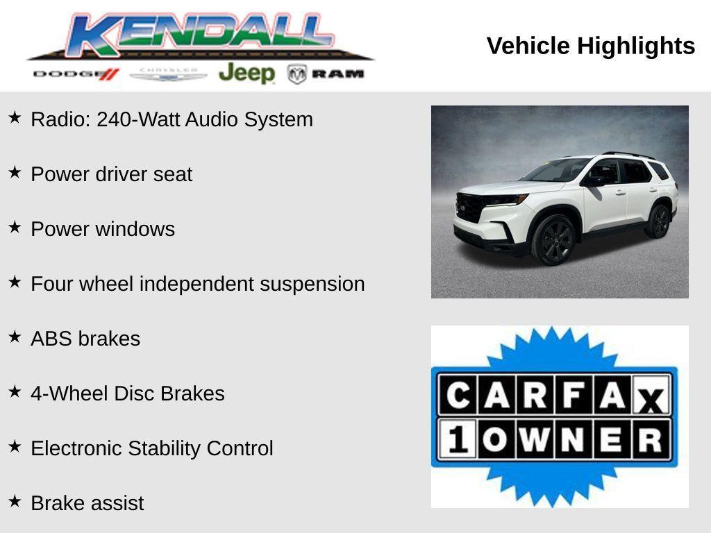 used 2023 Honda Pilot car, priced at $33,953