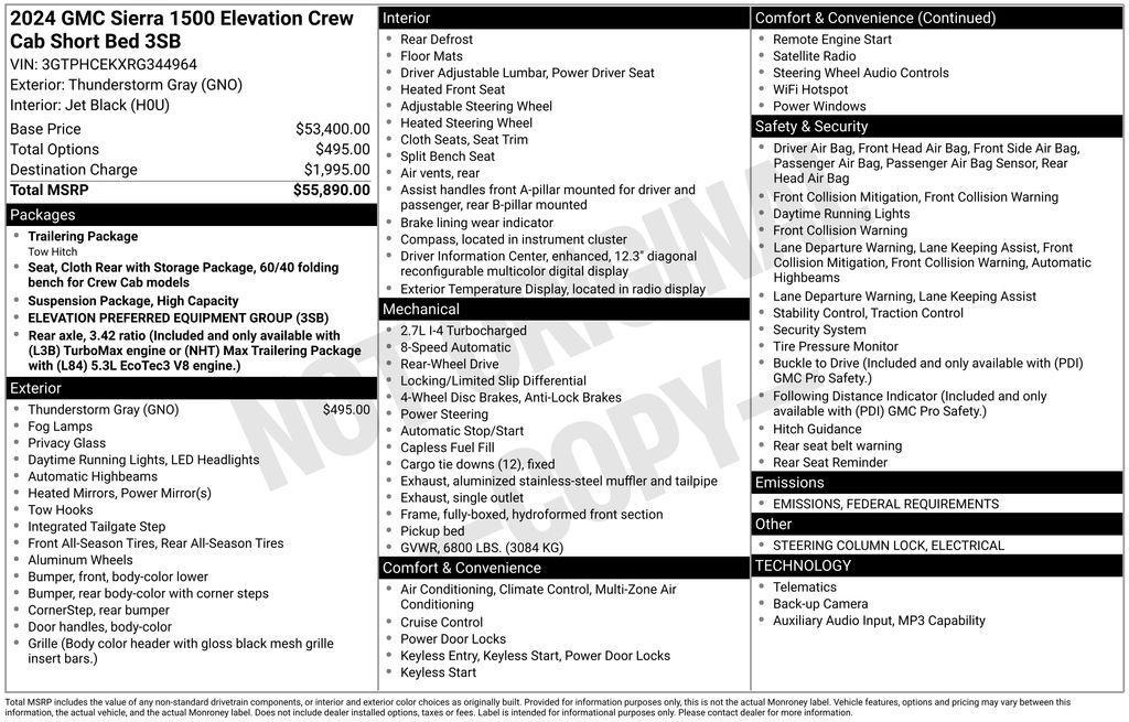 used 2024 GMC Sierra 1500 car, priced at $40,996