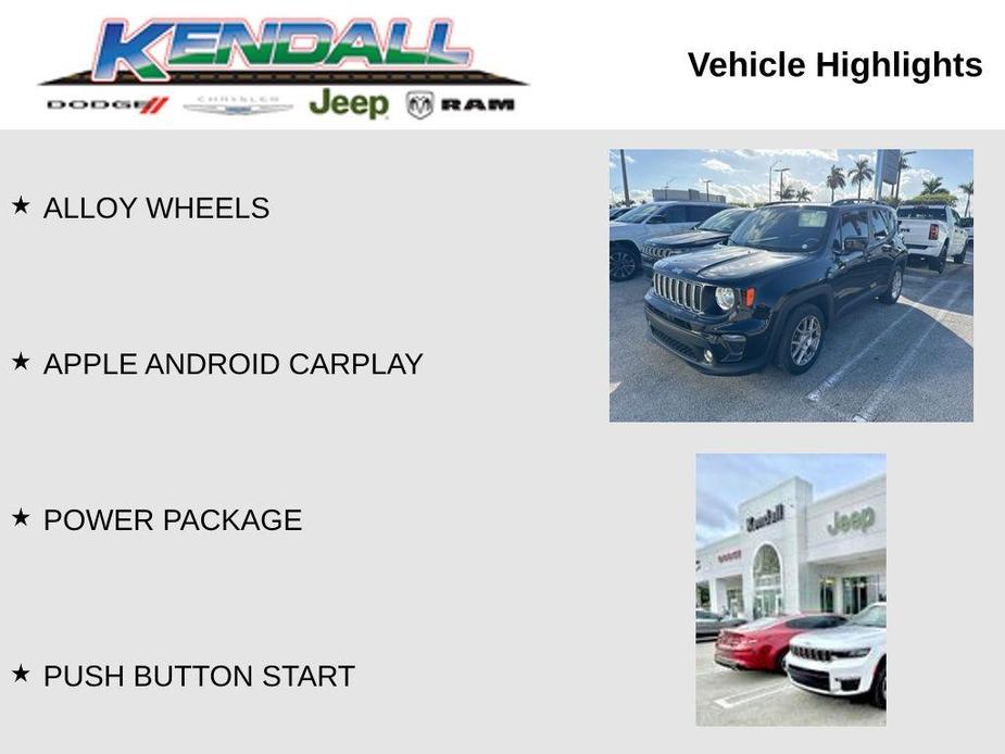 used 2021 Jeep Renegade car, priced at $16,862