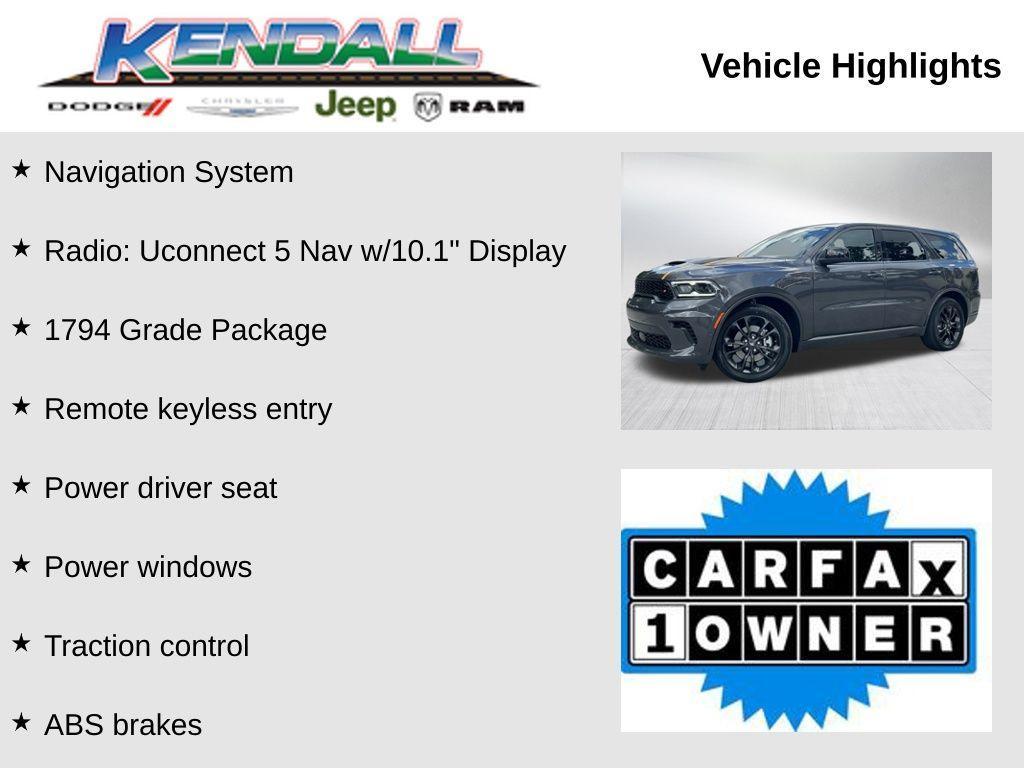 used 2023 Dodge Durango car, priced at $41,977