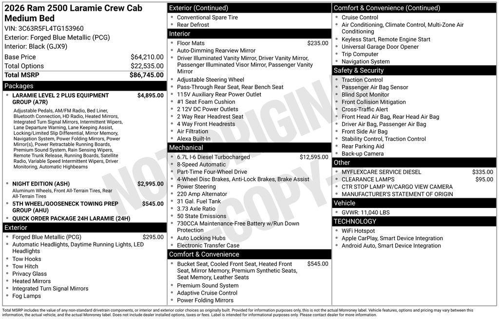new 2026 Ram 2500 car