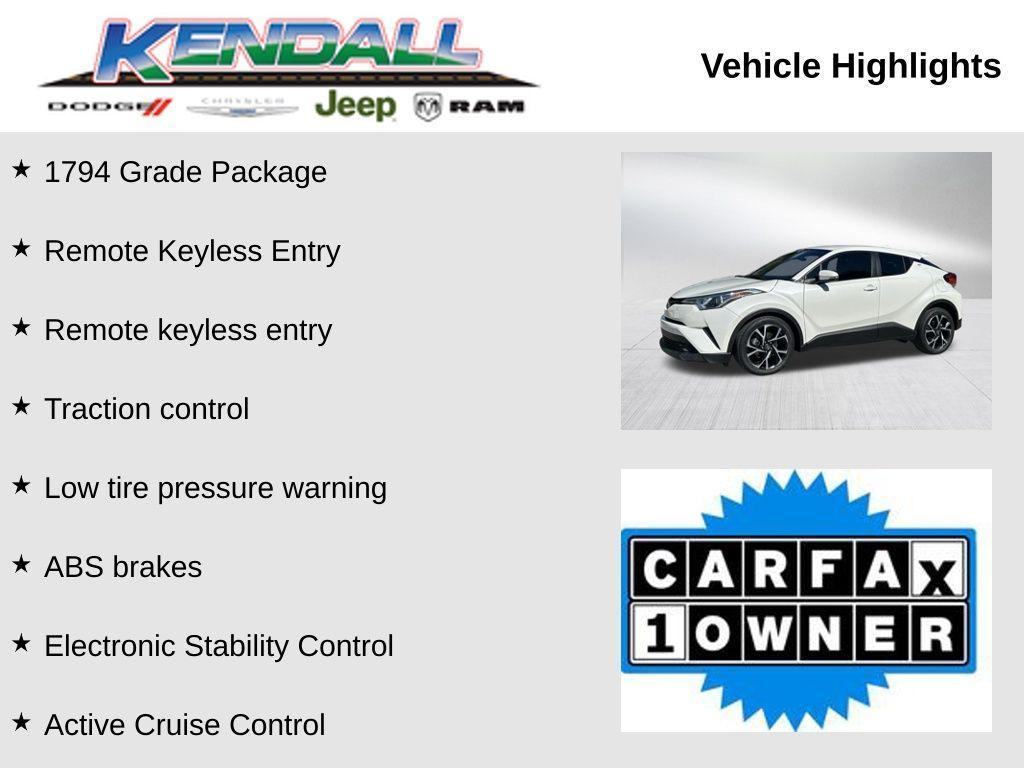 used 2019 Toyota C-HR car, priced at $17,459