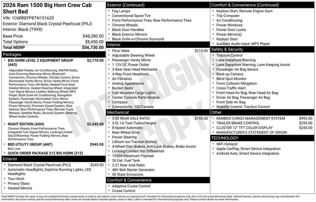 new 2026 Ram 1500 car