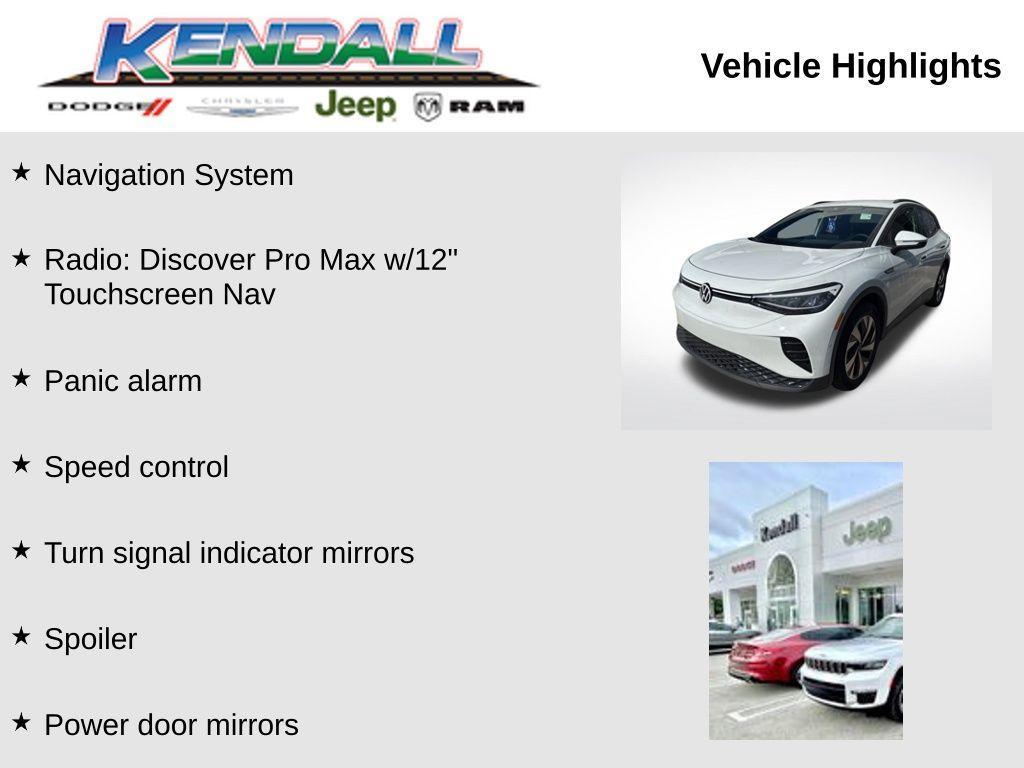 used 2023 Volkswagen ID.4 car, priced at $23,499