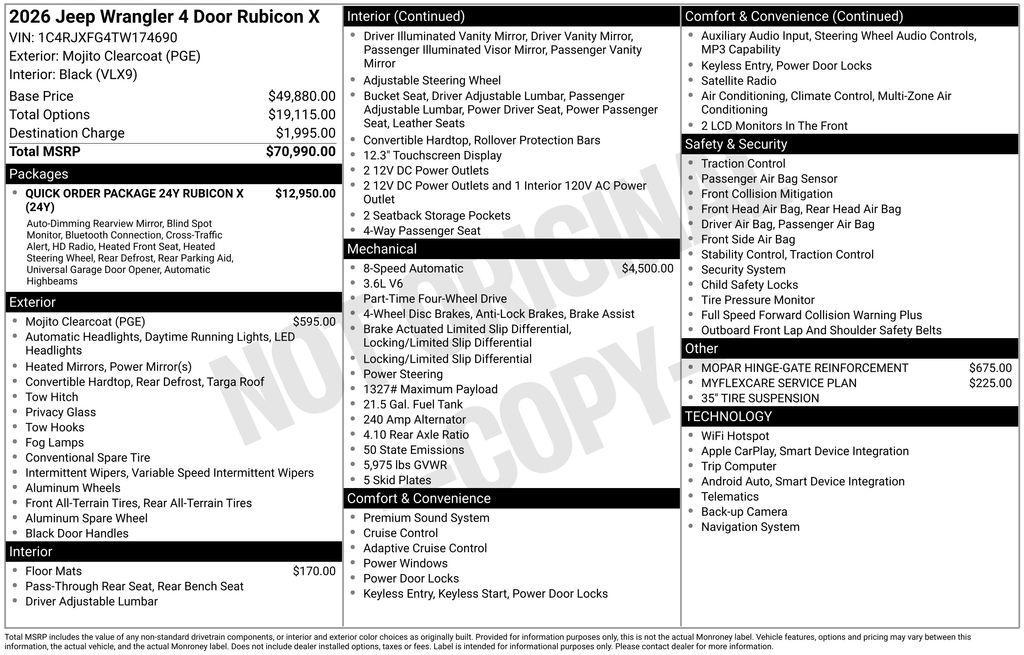 new 2026 Jeep Wrangler car