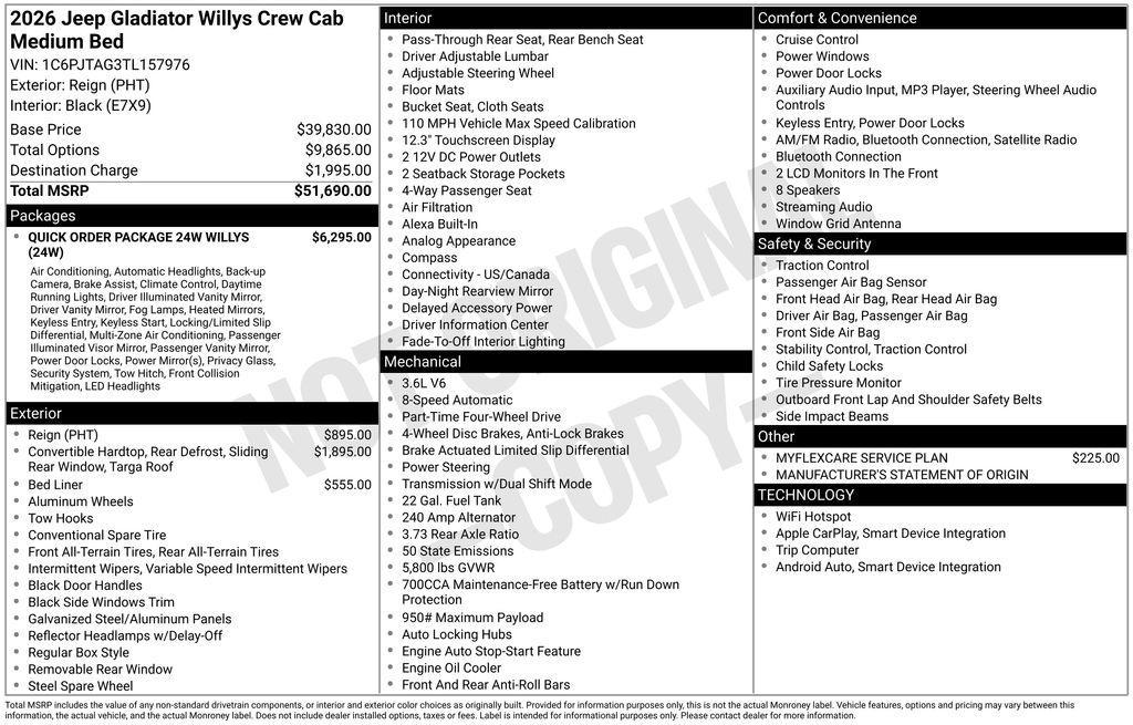 new 2026 Jeep Gladiator car