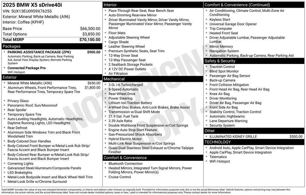 used 2025 BMW X5 car, priced at $64,996