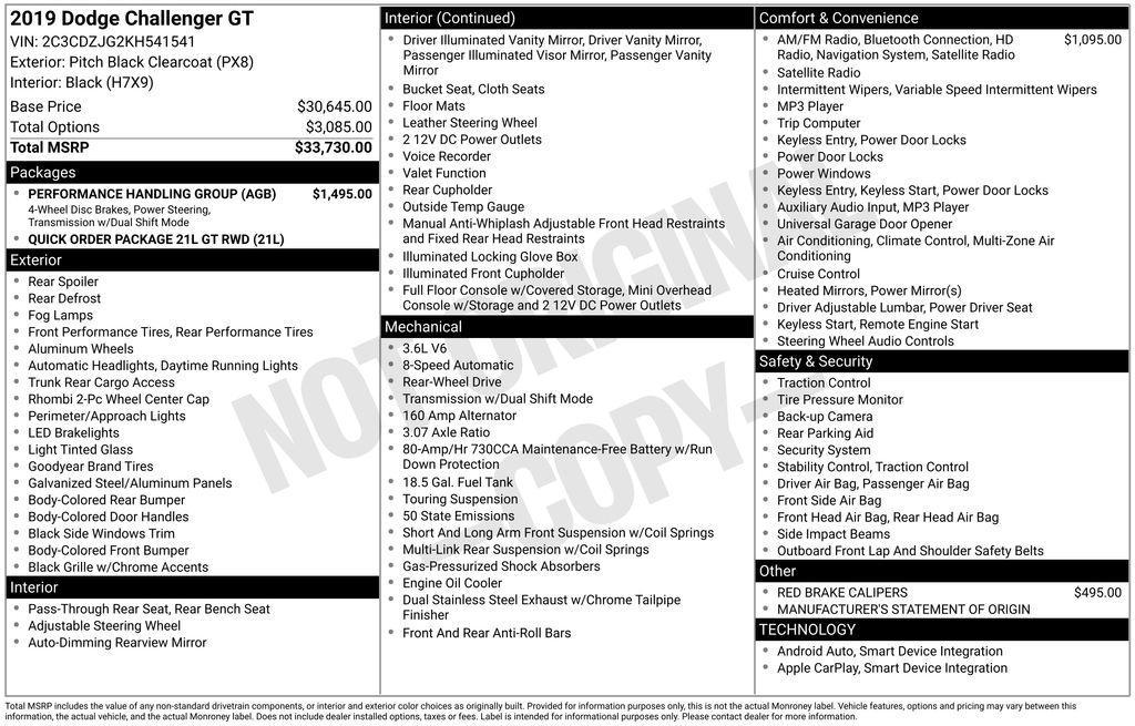 used 2019 Dodge Challenger car, priced at $23,788