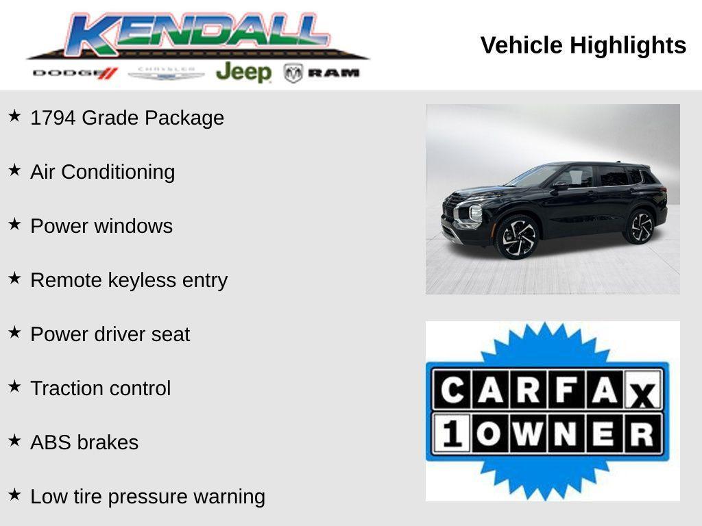 used 2022 Mitsubishi Outlander car, priced at $19,599