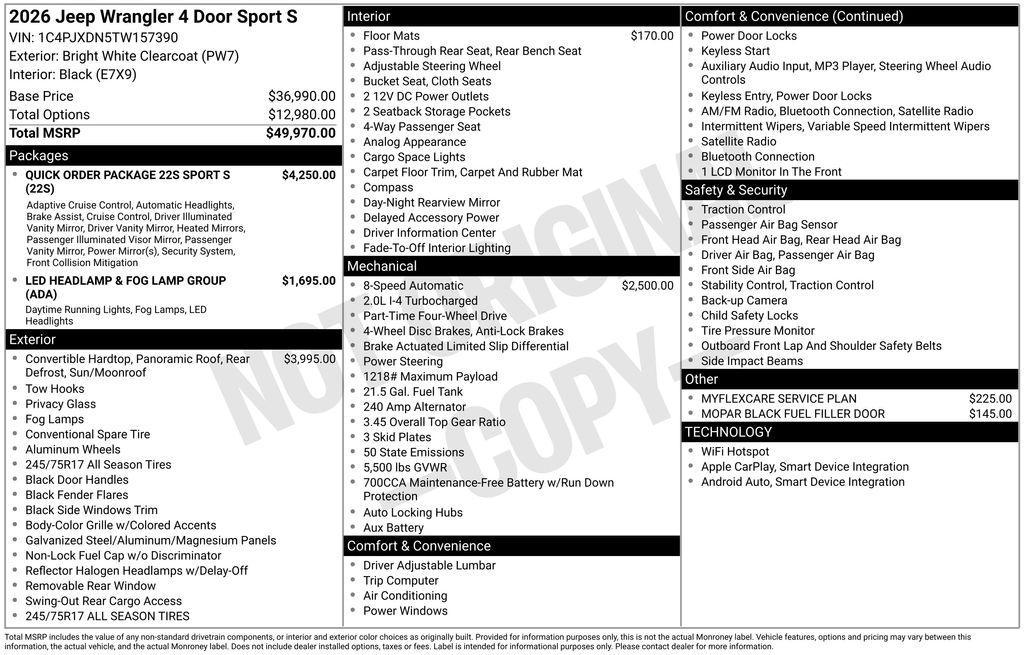 new 2026 Jeep Wrangler car