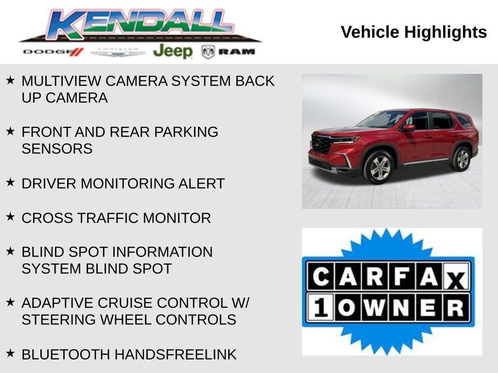 used 2023 Honda Pilot car, priced at $37,599