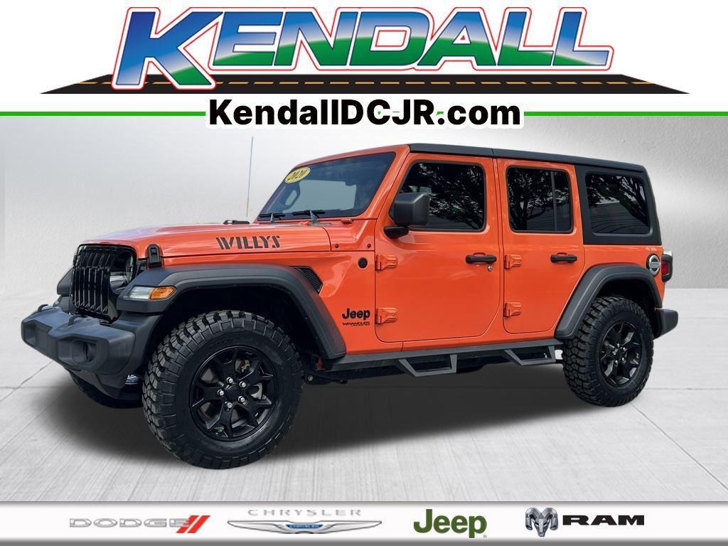 used 2020 Jeep Wrangler Unlimited car, priced at $28,678