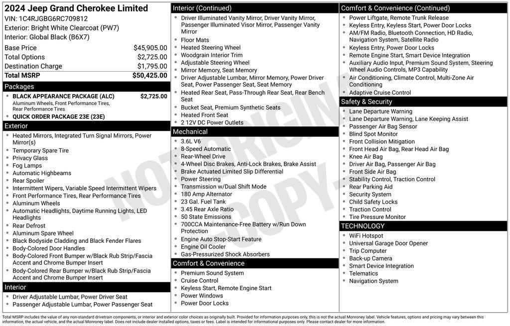 used 2024 Jeep Grand Cherokee car, priced at $34,659