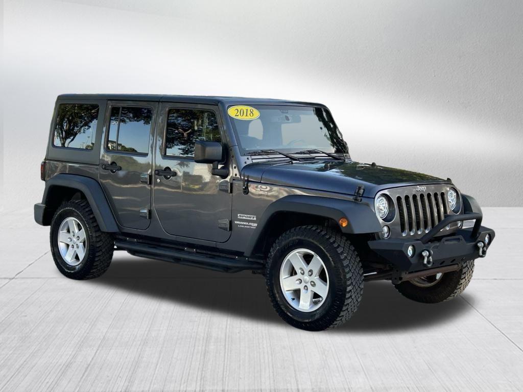 used 2018 Jeep Wrangler JK Unlimited car, priced at $20,895