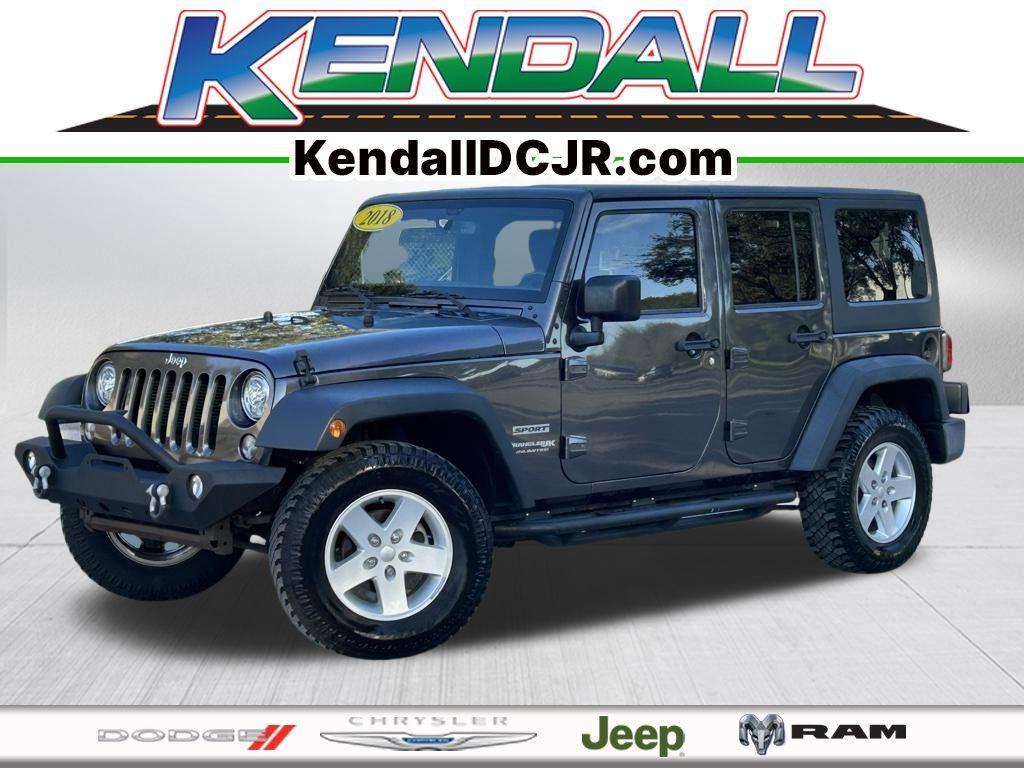 used 2018 Jeep Wrangler JK Unlimited car, priced at $20,895