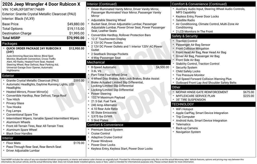 new 2026 Jeep Wrangler car