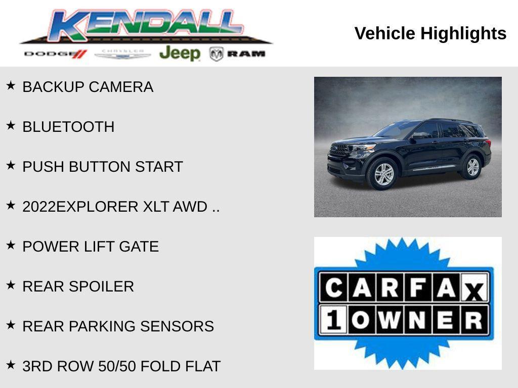 used 2022 Ford Explorer car, priced at $24,895