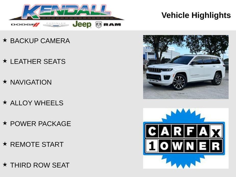 used 2022 Jeep Grand Cherokee L car, priced at $34,995