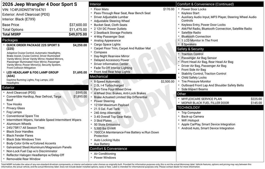 new 2026 Jeep Wrangler car