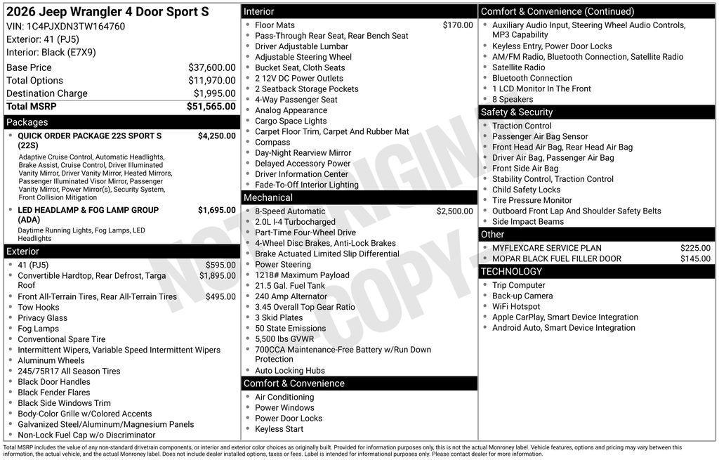new 2026 Jeep Wrangler car