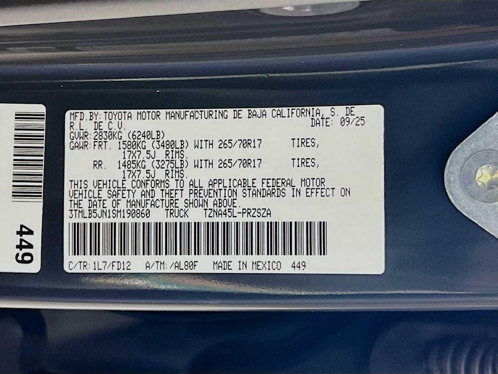 new 2025 Toyota Tacoma car, priced at $44,762