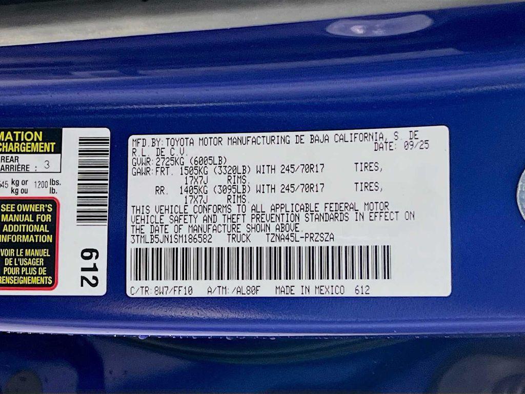 new 2025 Toyota Tacoma car, priced at $44,256