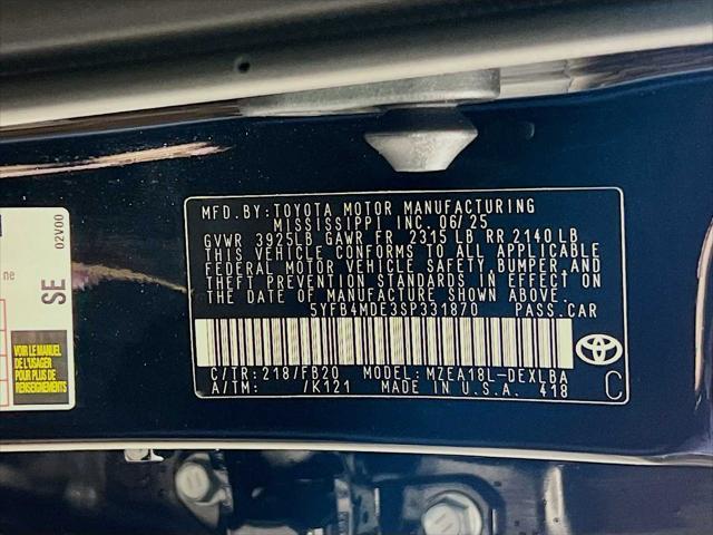 new 2025 Toyota Corolla car, priced at $24,324