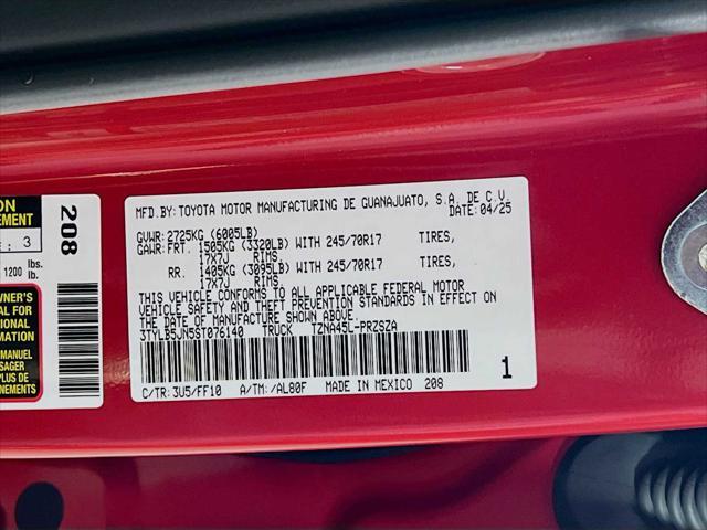 new 2025 Toyota Tacoma car, priced at $41,671