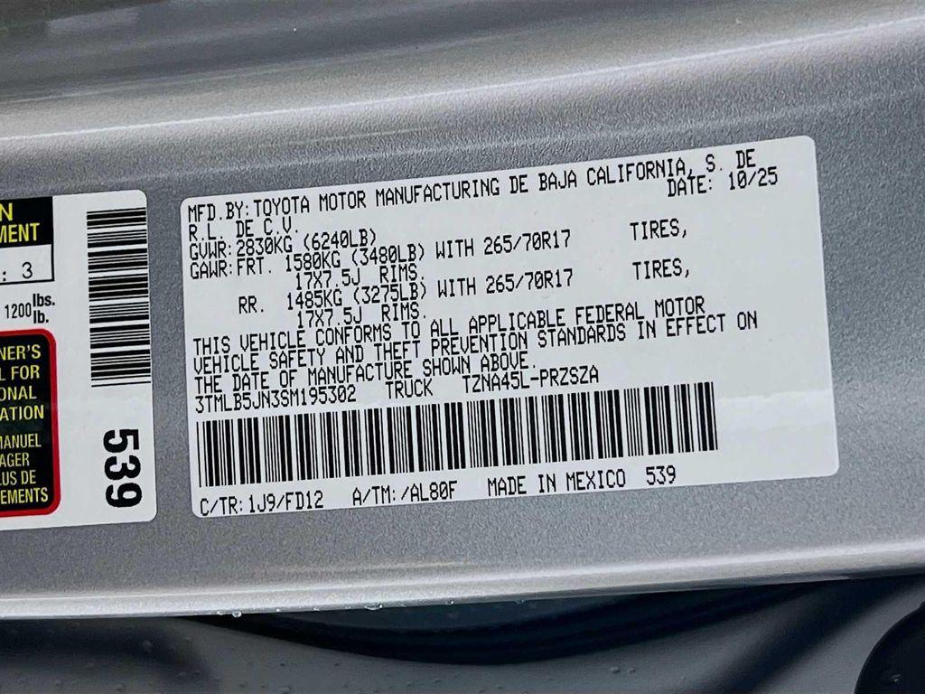 new 2025 Toyota Tacoma car, priced at $44,839