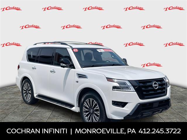used 2021 Nissan Armada car, priced at $27,500