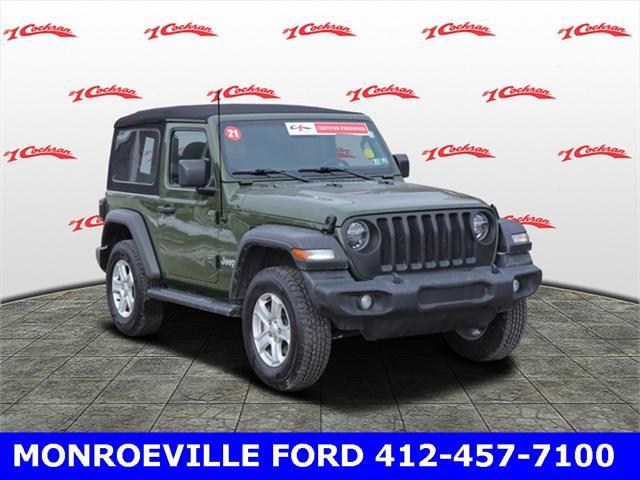 used 2021 Jeep Wrangler car, priced at $25,442