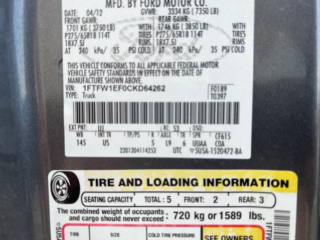 used 2012 Ford F-150 car, priced at $12,985