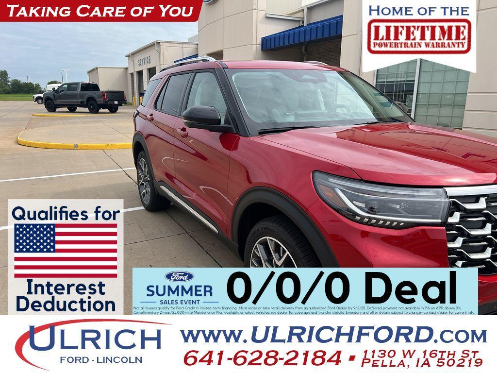 new 2025 Ford Explorer car, priced at $62,080