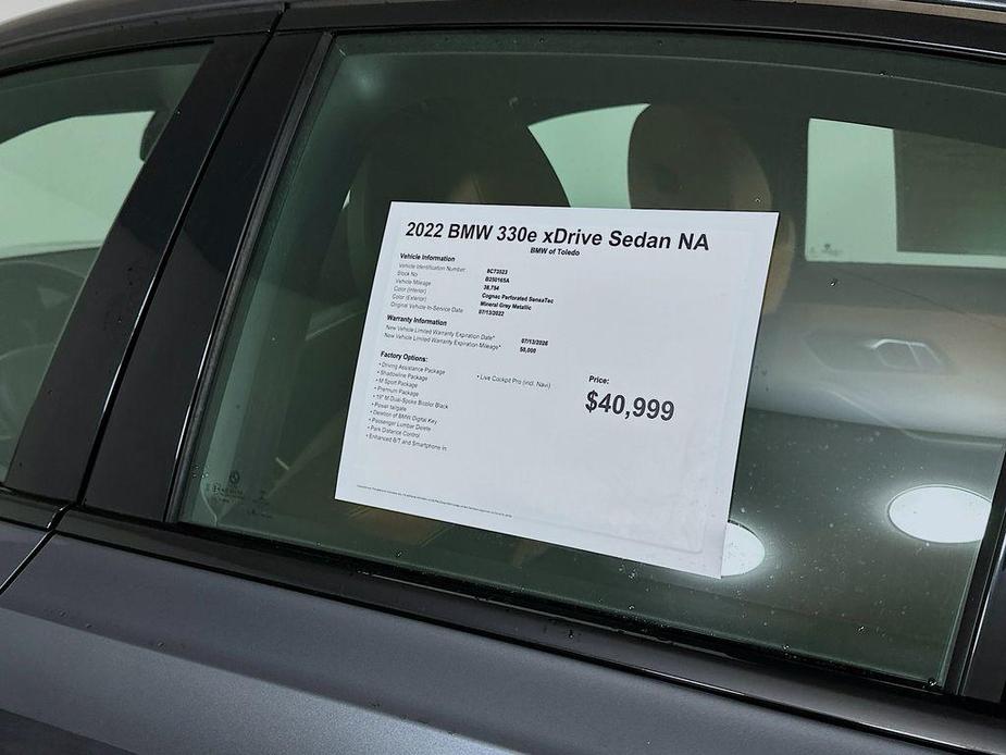 used 2022 BMW 330e car, priced at $35,999