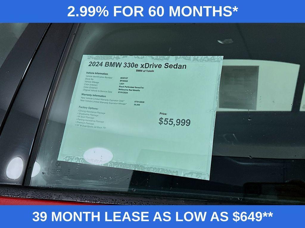 used 2024 BMW 330e car, priced at $44,999