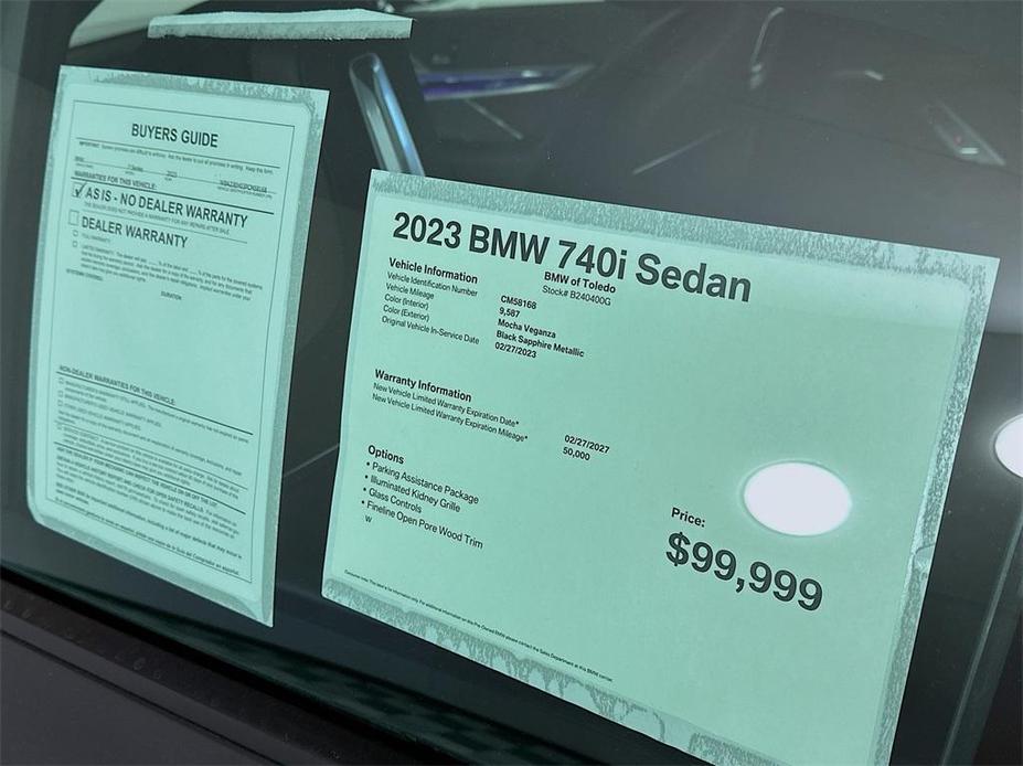 used 2023 BMW 740 car, priced at $79,699