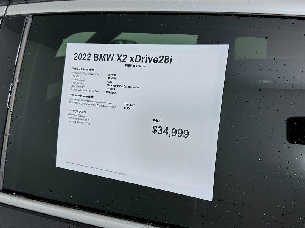 used 2022 BMW X2 car, priced at $29,999