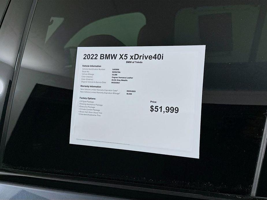 used 2022 BMW X5 car, priced at $43,499