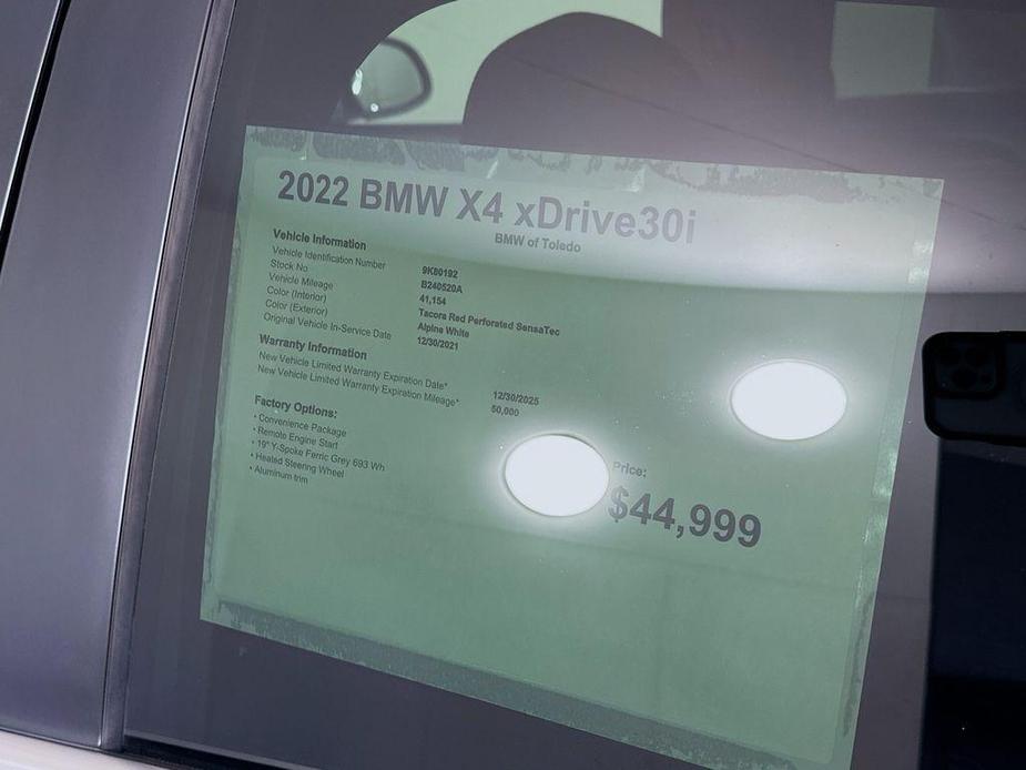 used 2022 BMW X4 car, priced at $39,670