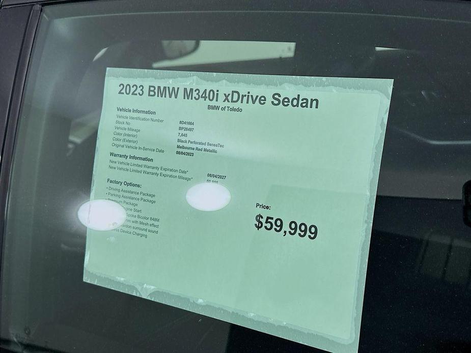 used 2023 BMW M340 car, priced at $55,444