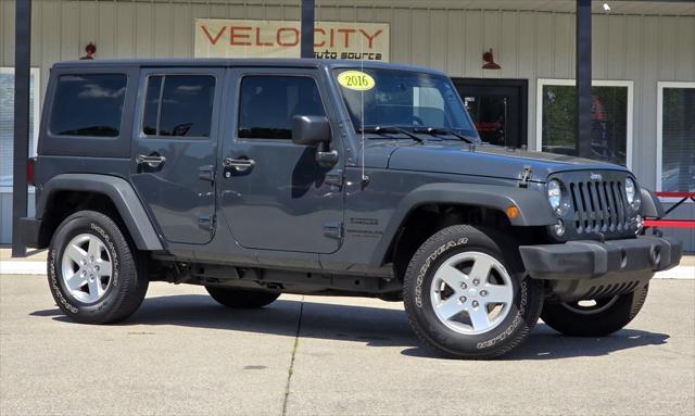used 2016 Jeep Wrangler Unlimited car, priced at $18,800