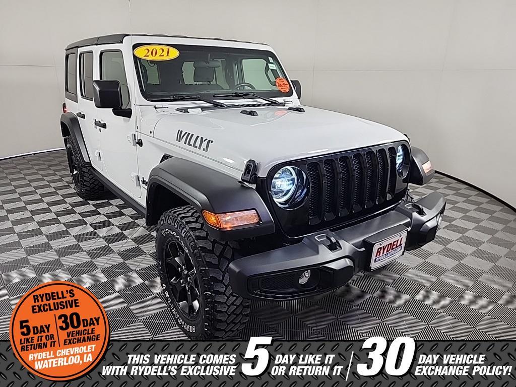 used 2021 Jeep Wrangler Unlimited car, priced at $34,301