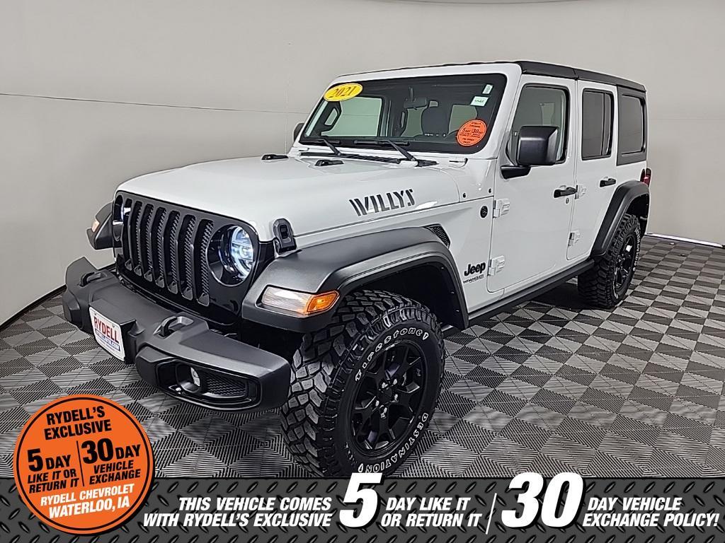 used 2021 Jeep Wrangler Unlimited car, priced at $34,301