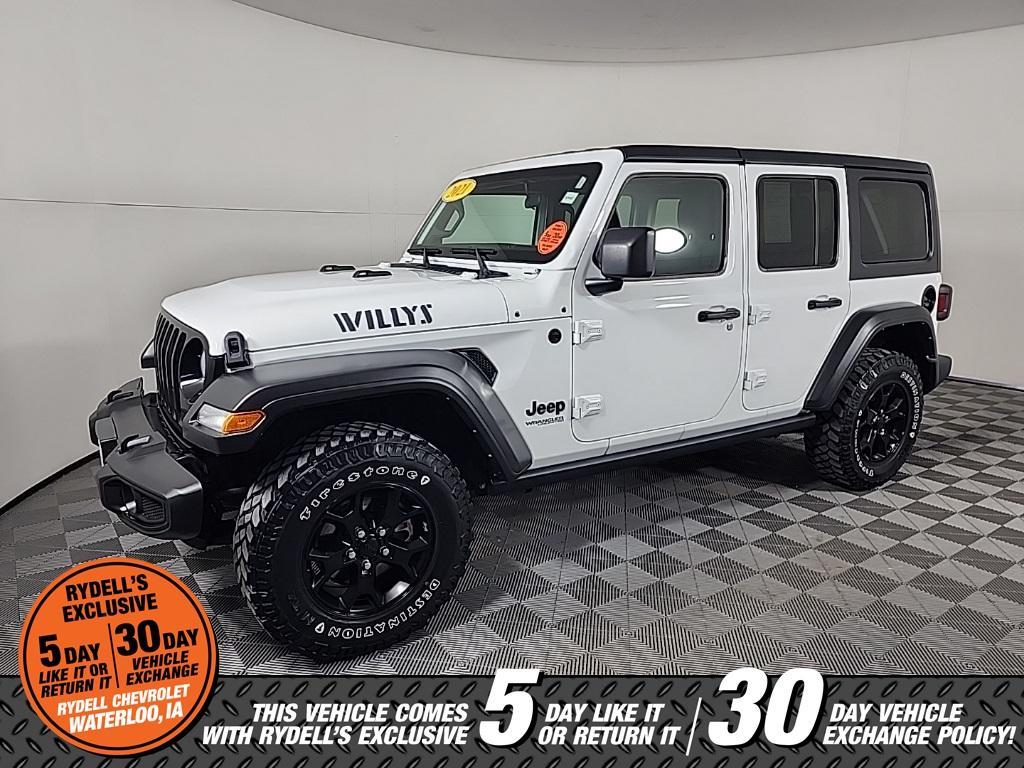 used 2021 Jeep Wrangler Unlimited car, priced at $34,301